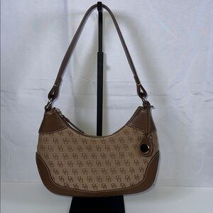 Dooney & Bourke Demi Monogram Canvas and Leather Hobo Bag